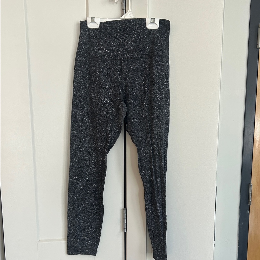 Lululemon Athletica Charcoal Glitter Leggings